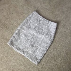 White Tweed Skirt